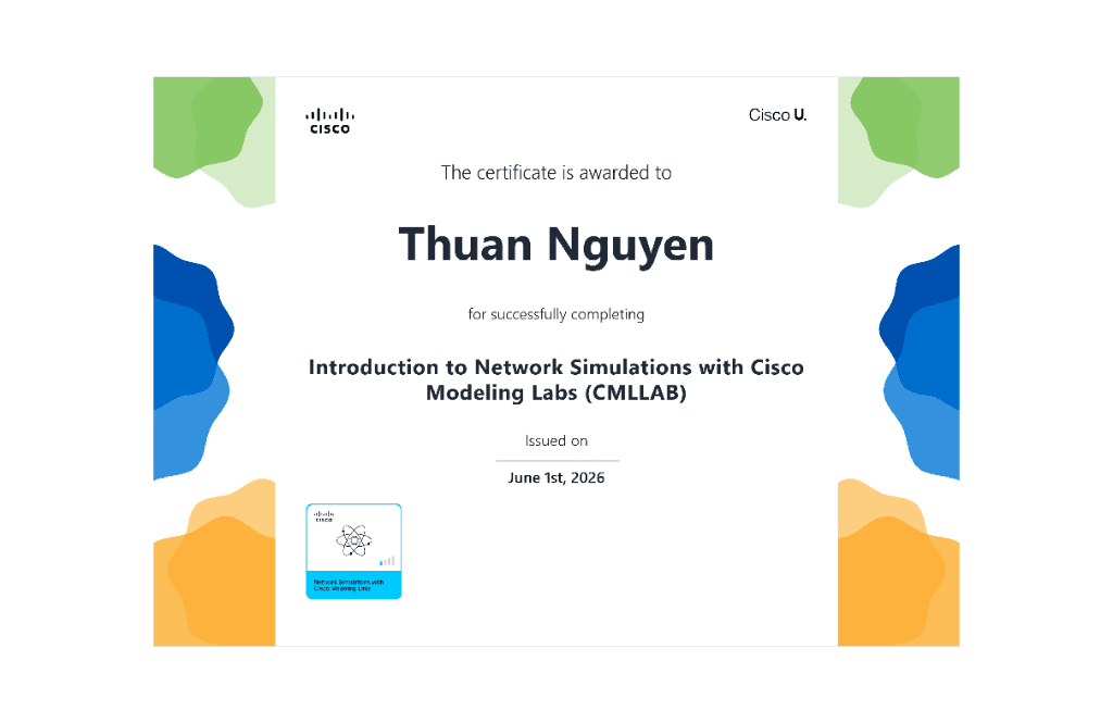 Introduction to Network Simulations with Cisco Modeling Labs